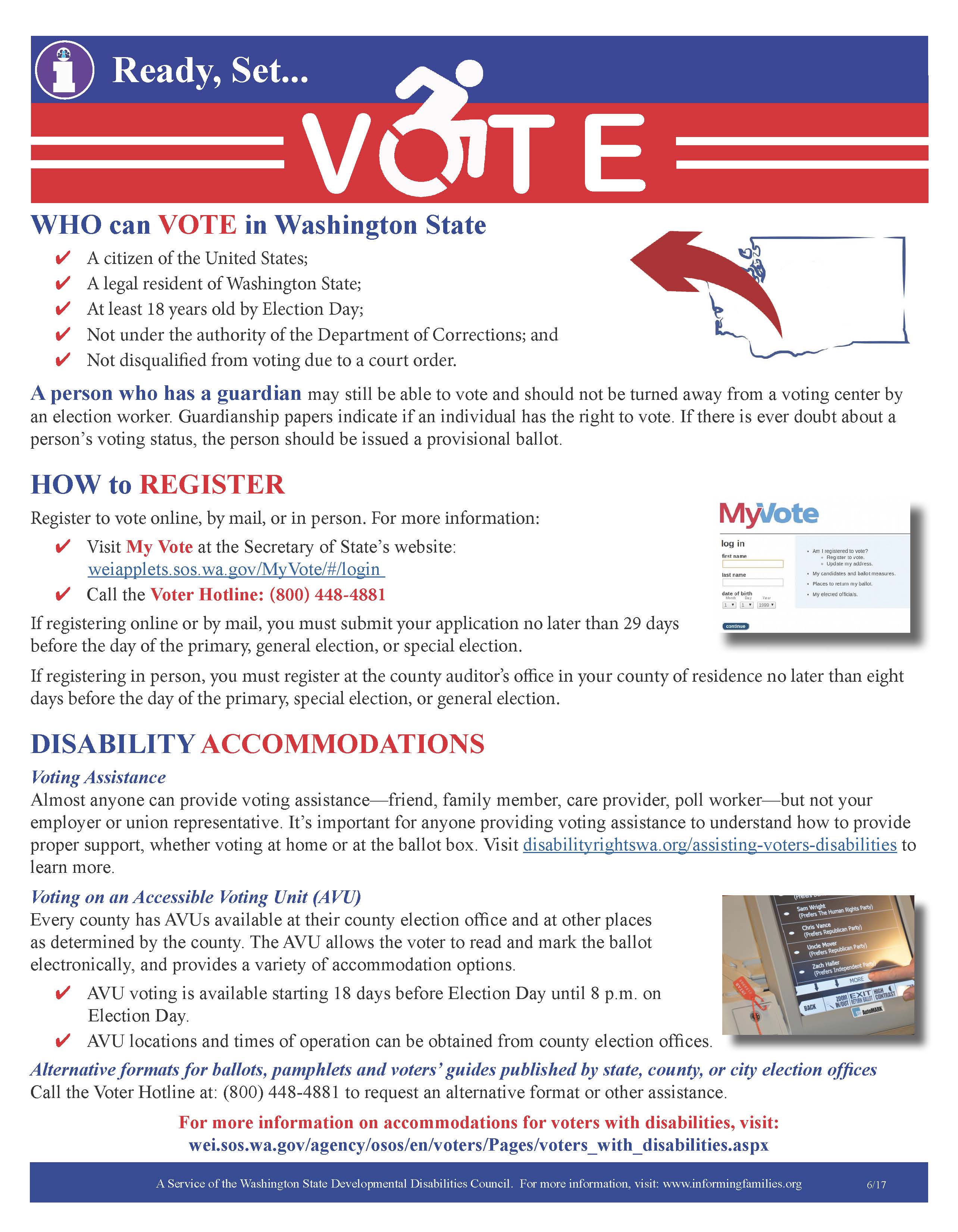 National Disability Voter Registration Week is July 15-19 – Washington ...