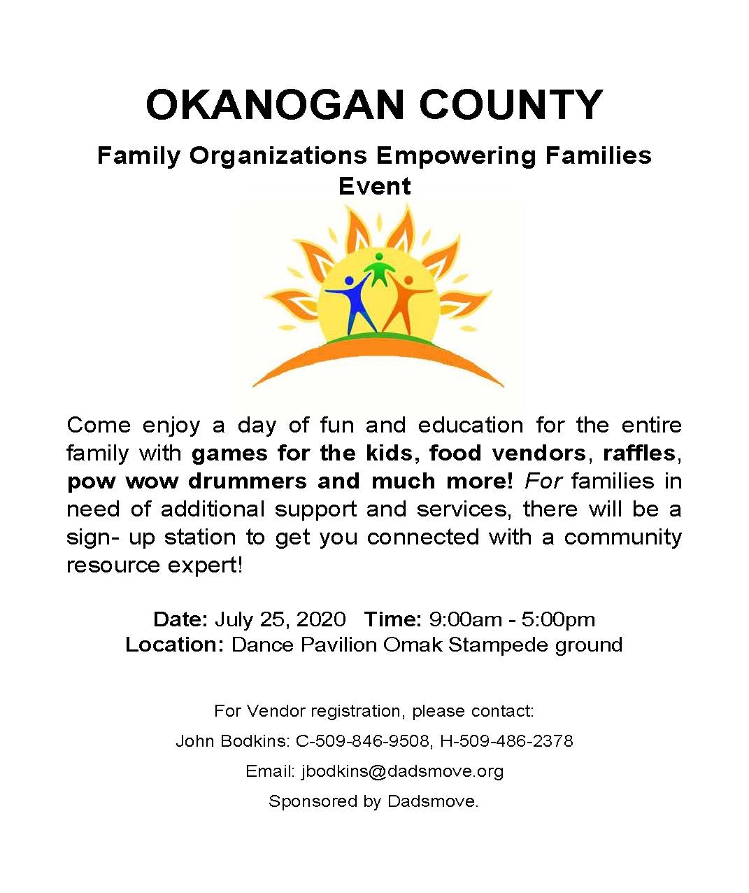 Dads Move Family Organizations Empowering Families Event, Omak, July 25 ...