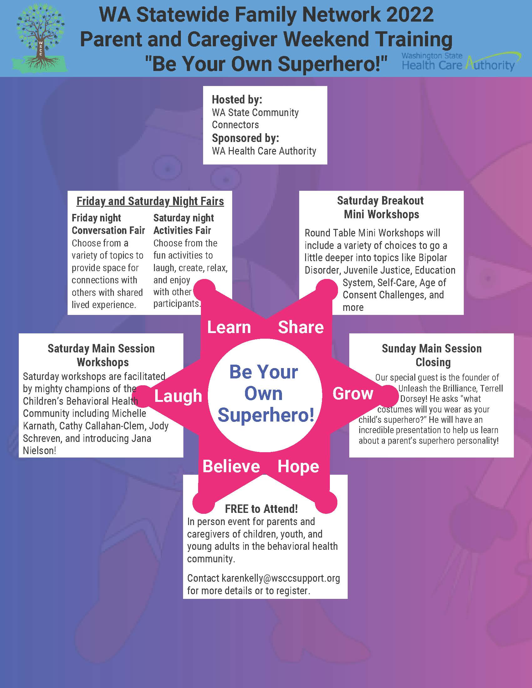 2022 Statewide Family Network Parent and Caregiver Weekend Training